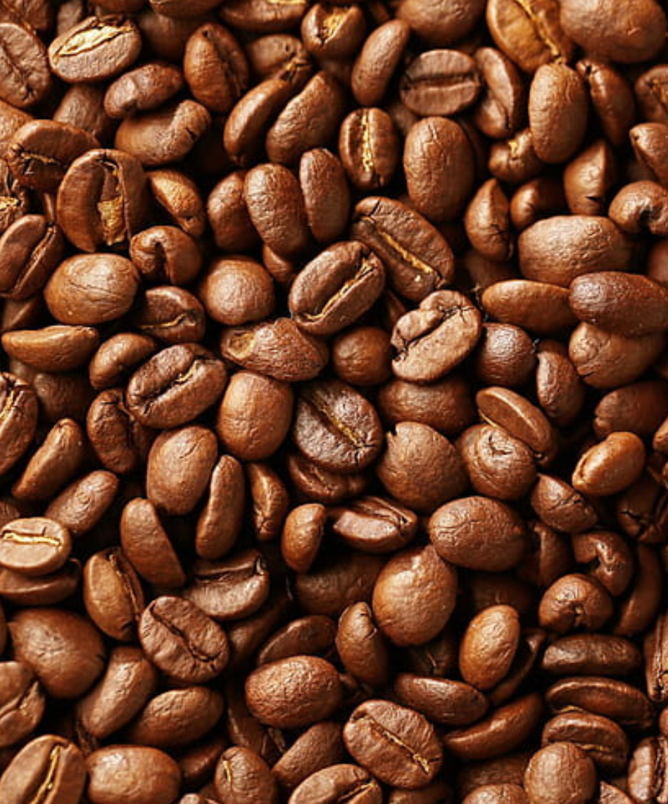 Roasted Tanzanian coffee beans